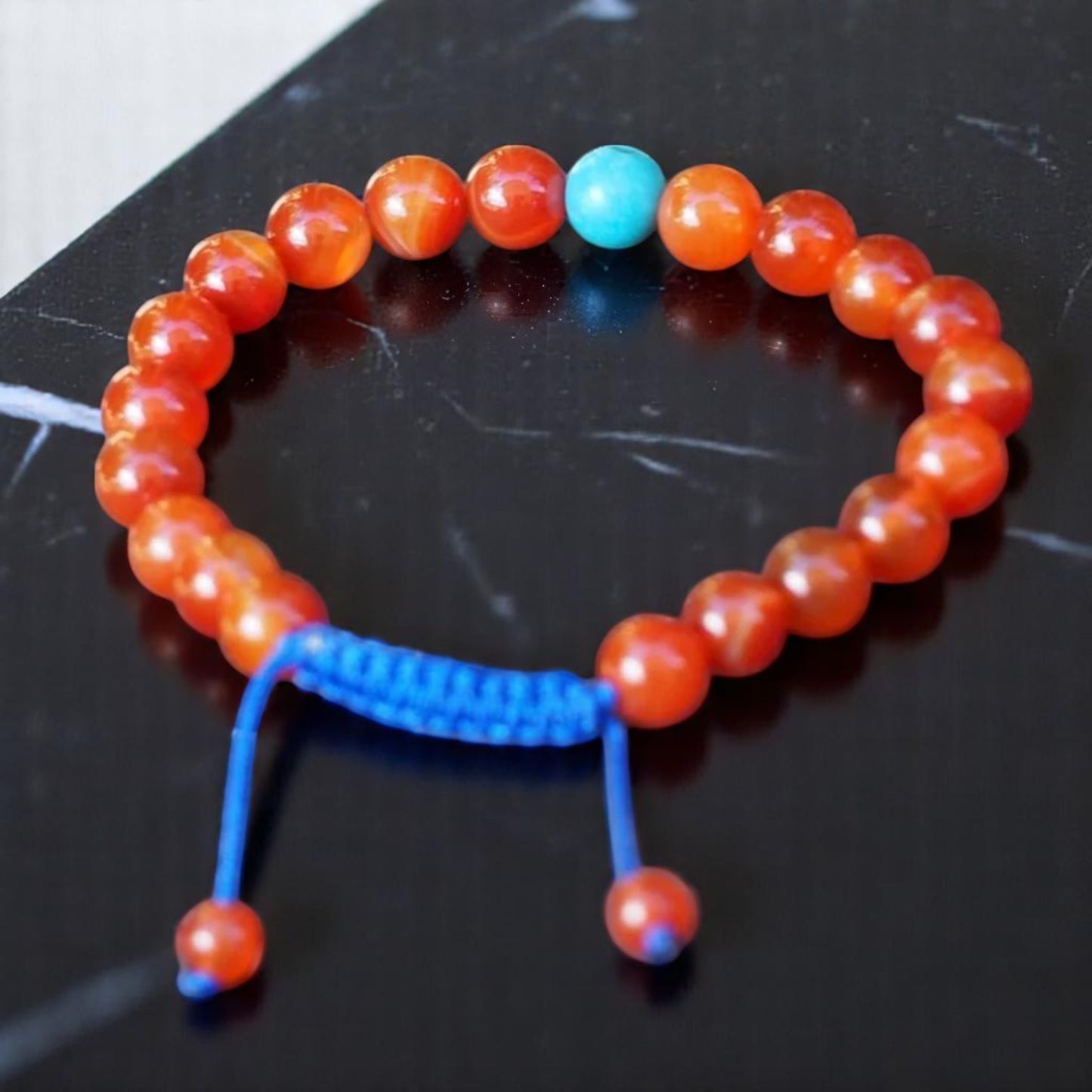 Motivation and Protection Carnelian Wrist mala yoga Bracelet