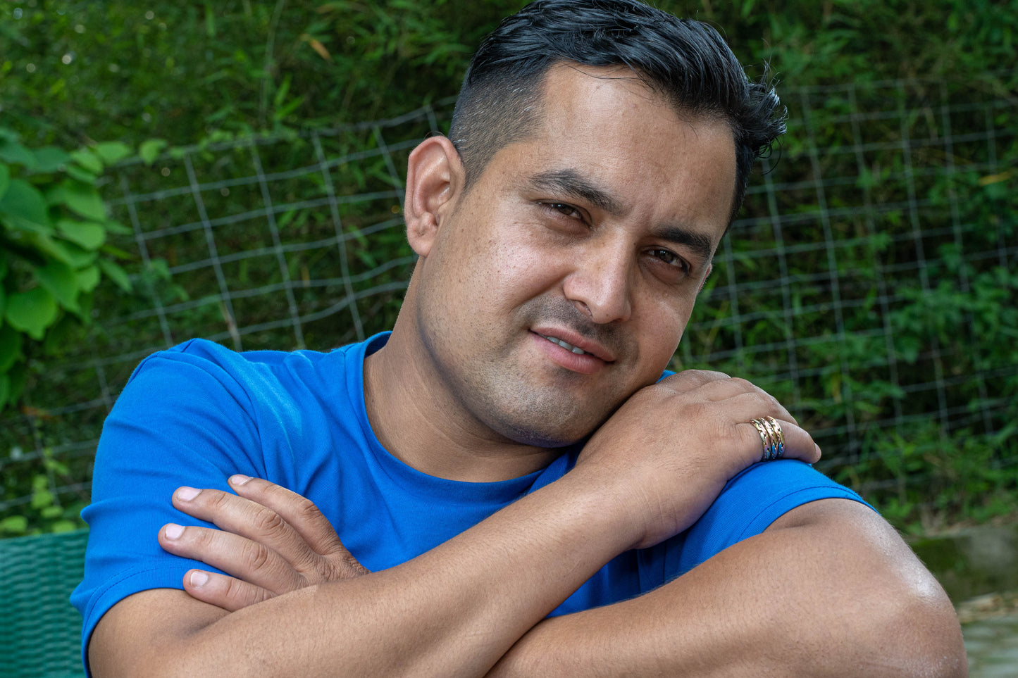 Handmade Twisted Three metal medicine/ healing spiral ring