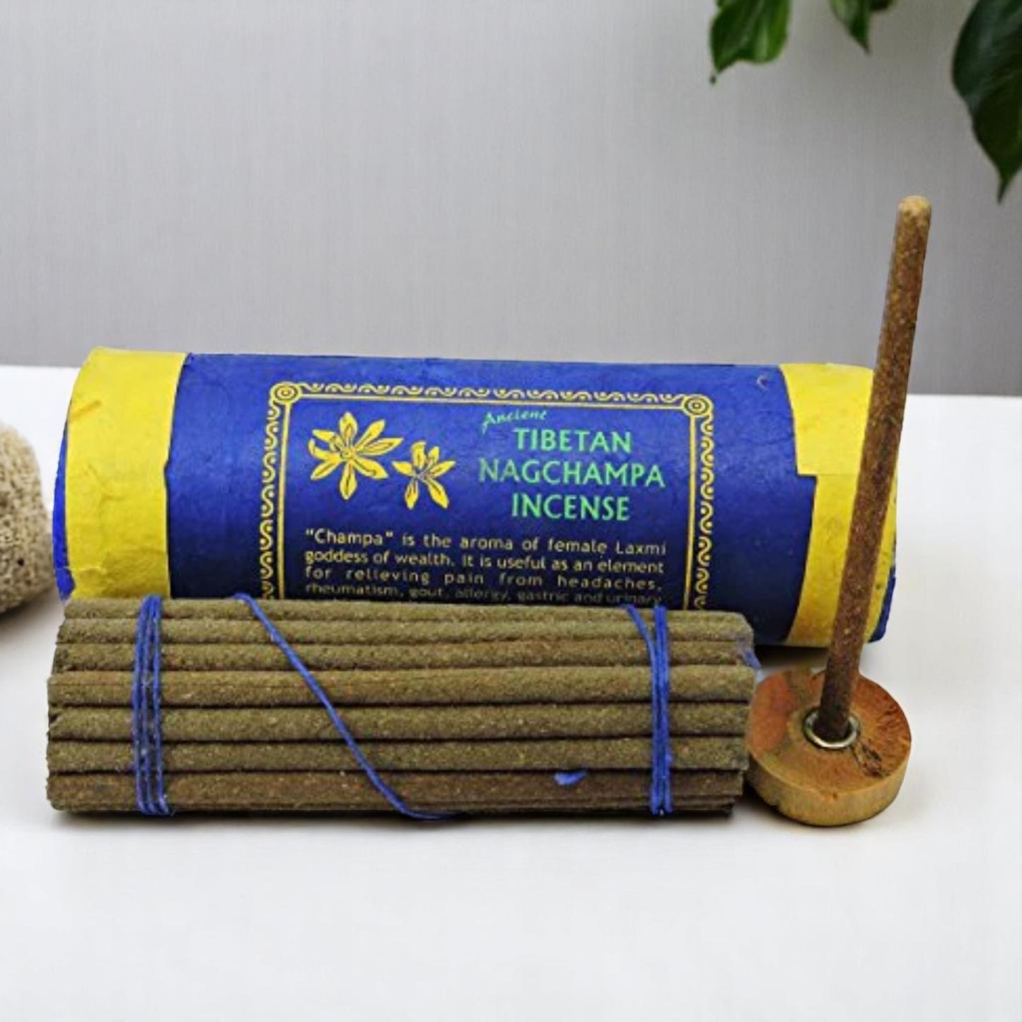 Tibetan Nagchampa Incense with Burner