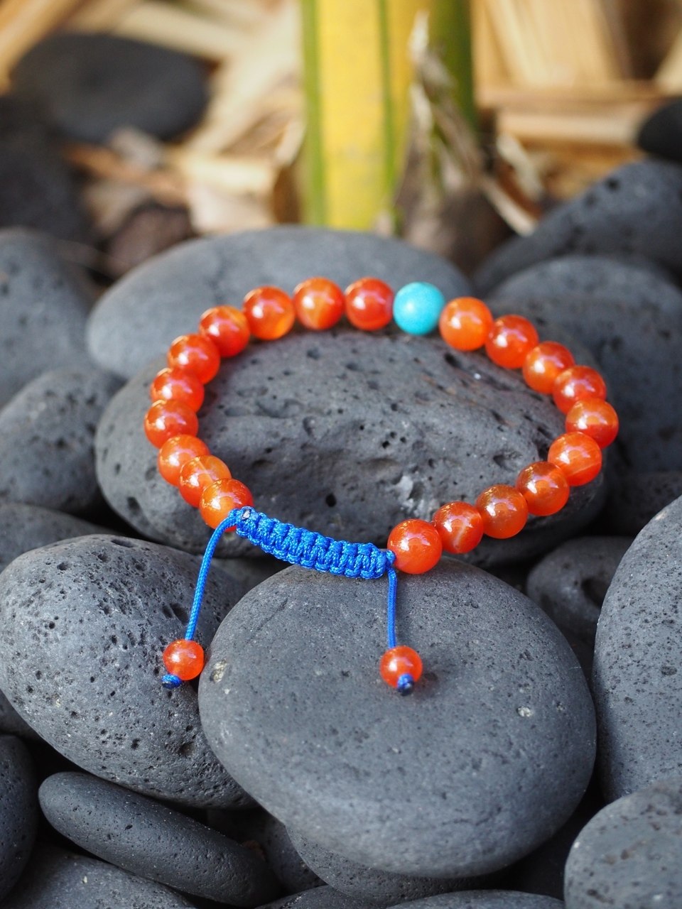 Motivation and Protection Carnelian Wrist mala yoga Bracelet