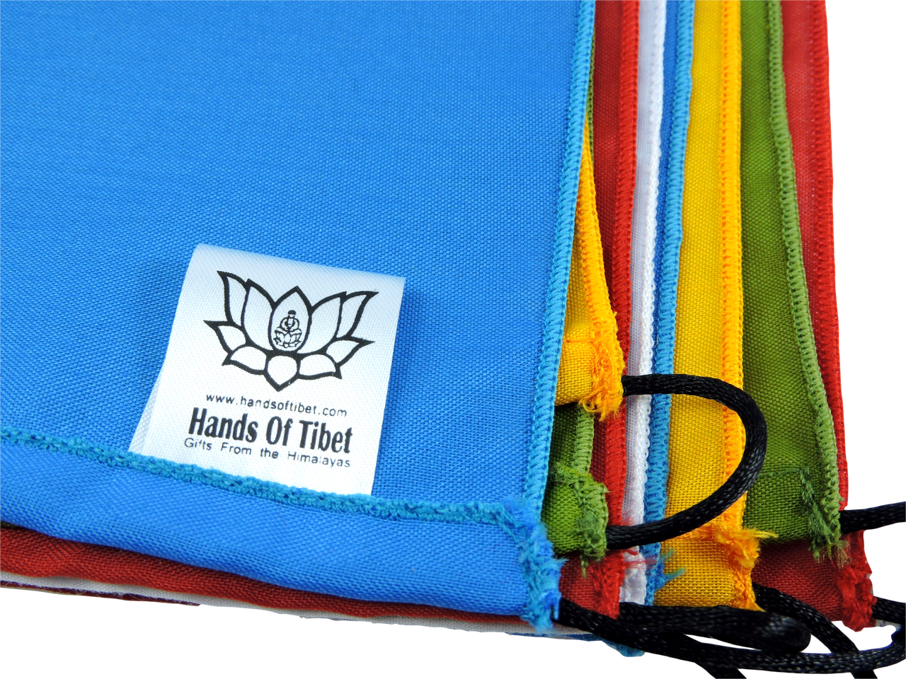 High Quality Blank prayer flags set of 10 flags surged edge