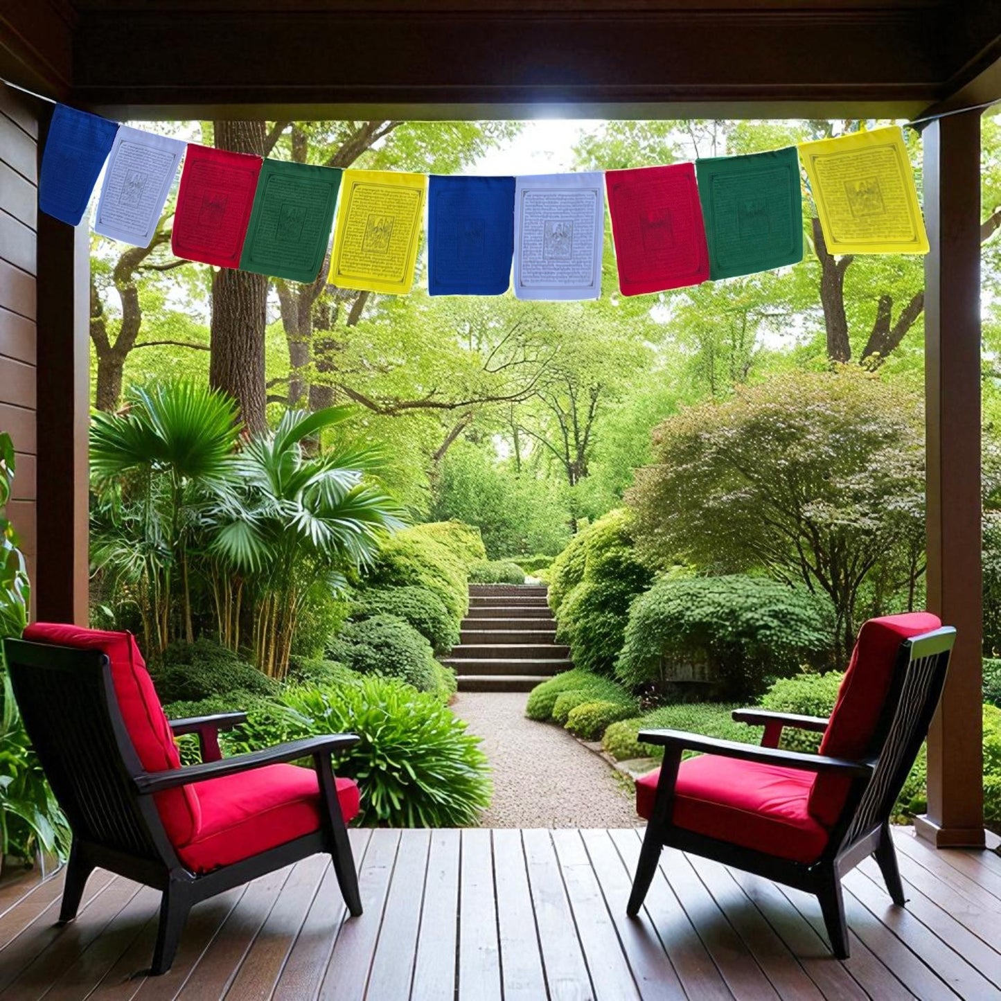 Guru Rinpoche prayer flags set of 10