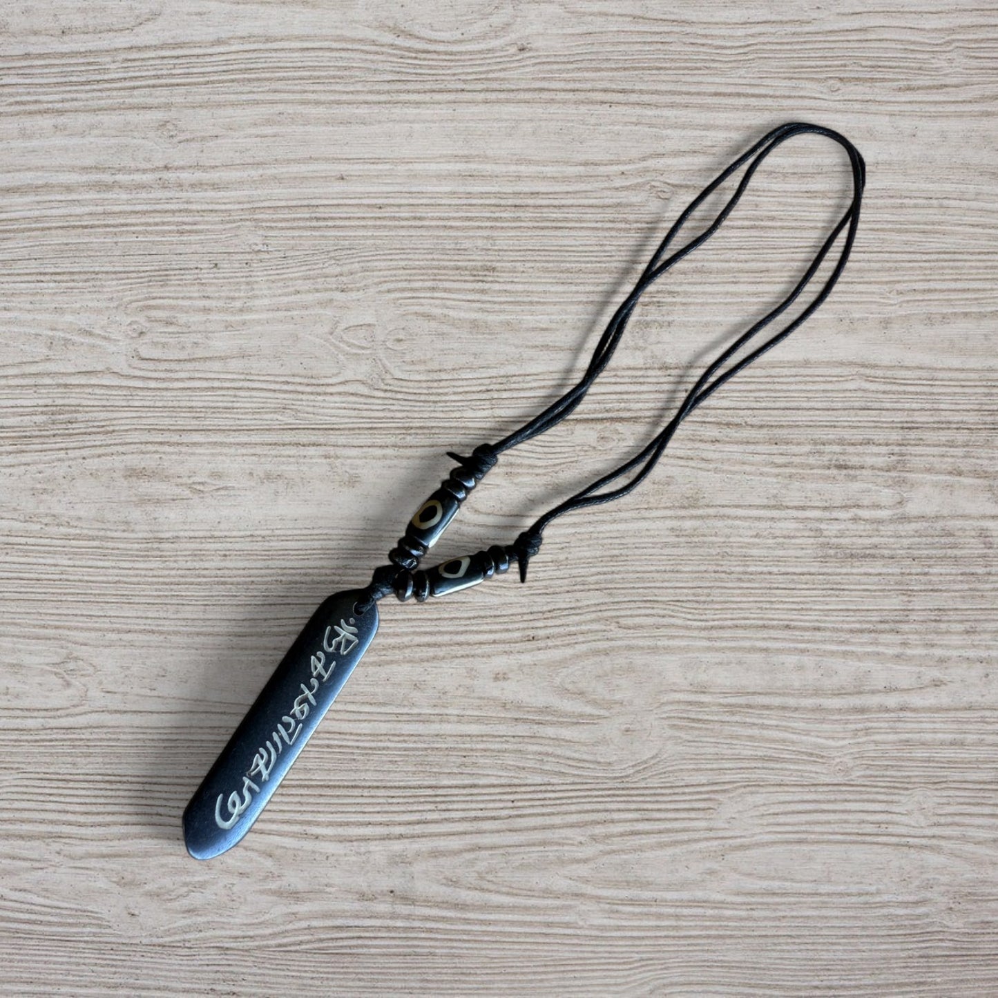 Om Mani Padme Hum Yak Bone Pendant From Nepal