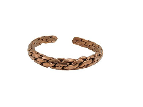 Hand Crafted Braided Copper Bracelet From Nepal