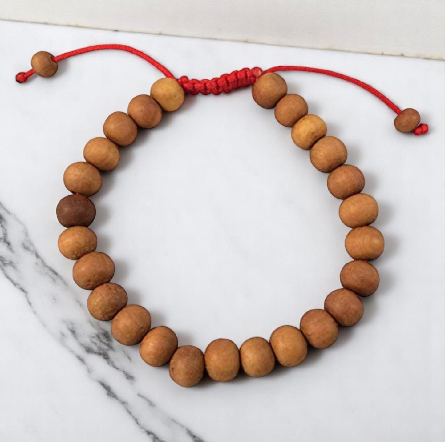 Power for Your Wishes Sandalwood Wrist Mala Bbracelet