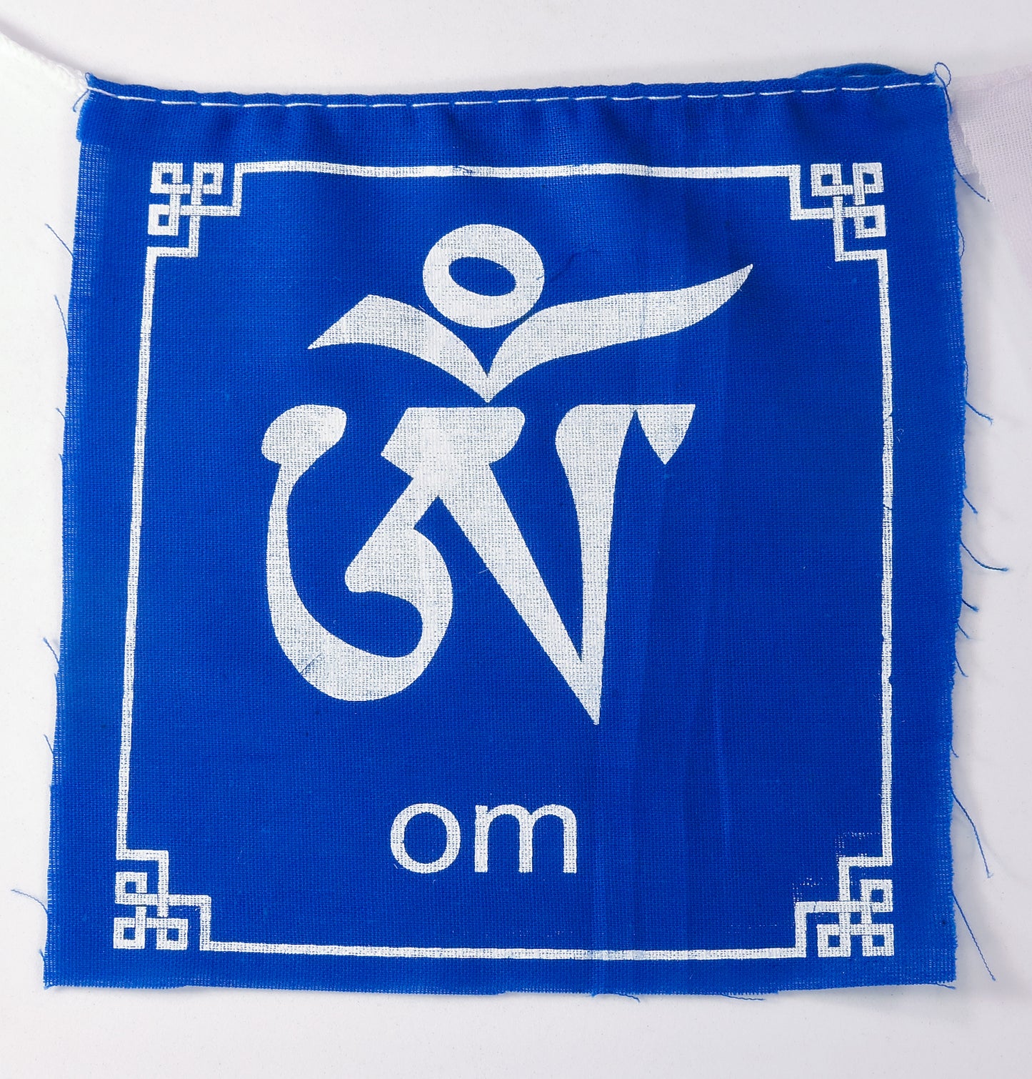 Buddha of Compassion Tibetan Prayer Flags Om Mani Padme Hum Set of 10