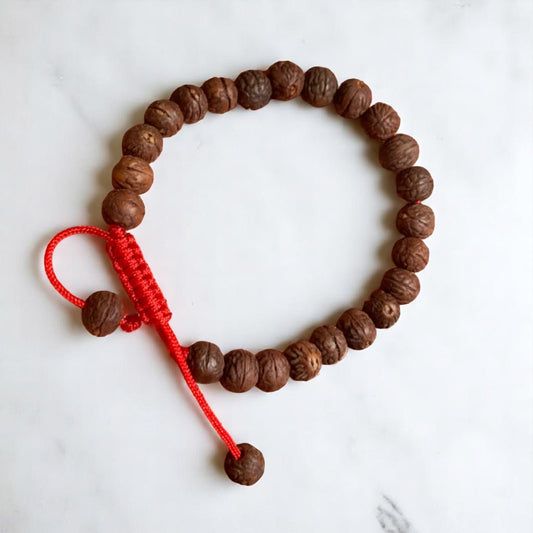 Natural Raktu Seed Wrist Mala/Bracelet for Meditation