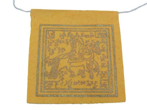 Mini Handmade Paper Prayer Flags Wind Horse for Good Luck