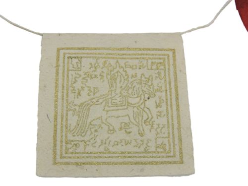 Mini Handmade Paper Prayer Flags Wind Horse for Good Luck