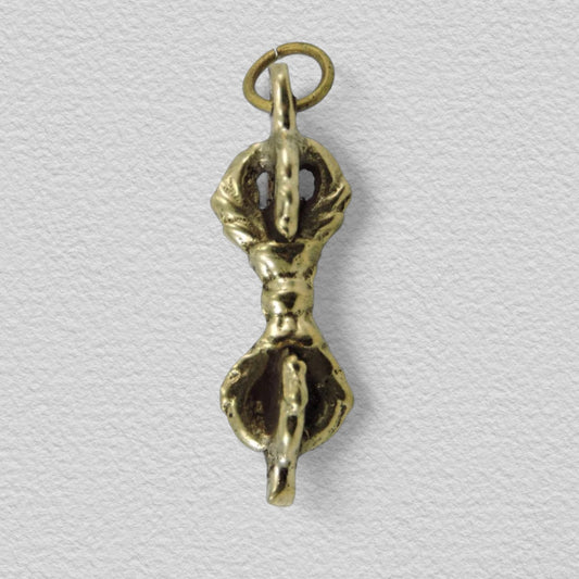 Handmade Brass Single Dorje Vajra Pendant/Necklace