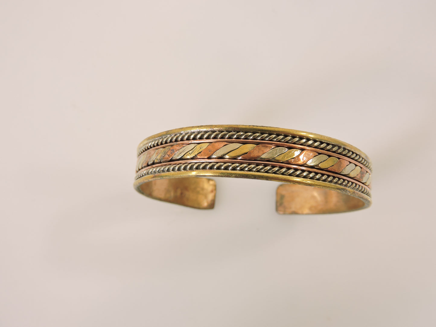 Tibetan Three Metal Medicine Healing Bracelet – Adjustable