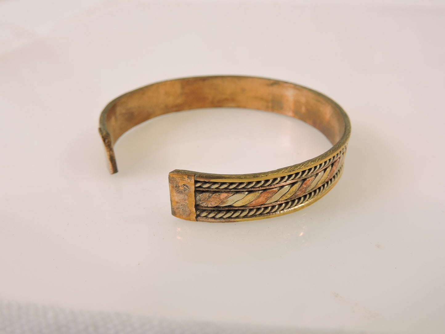 Tibetan Three Metal Medicine Healing Bracelet – Adjustable