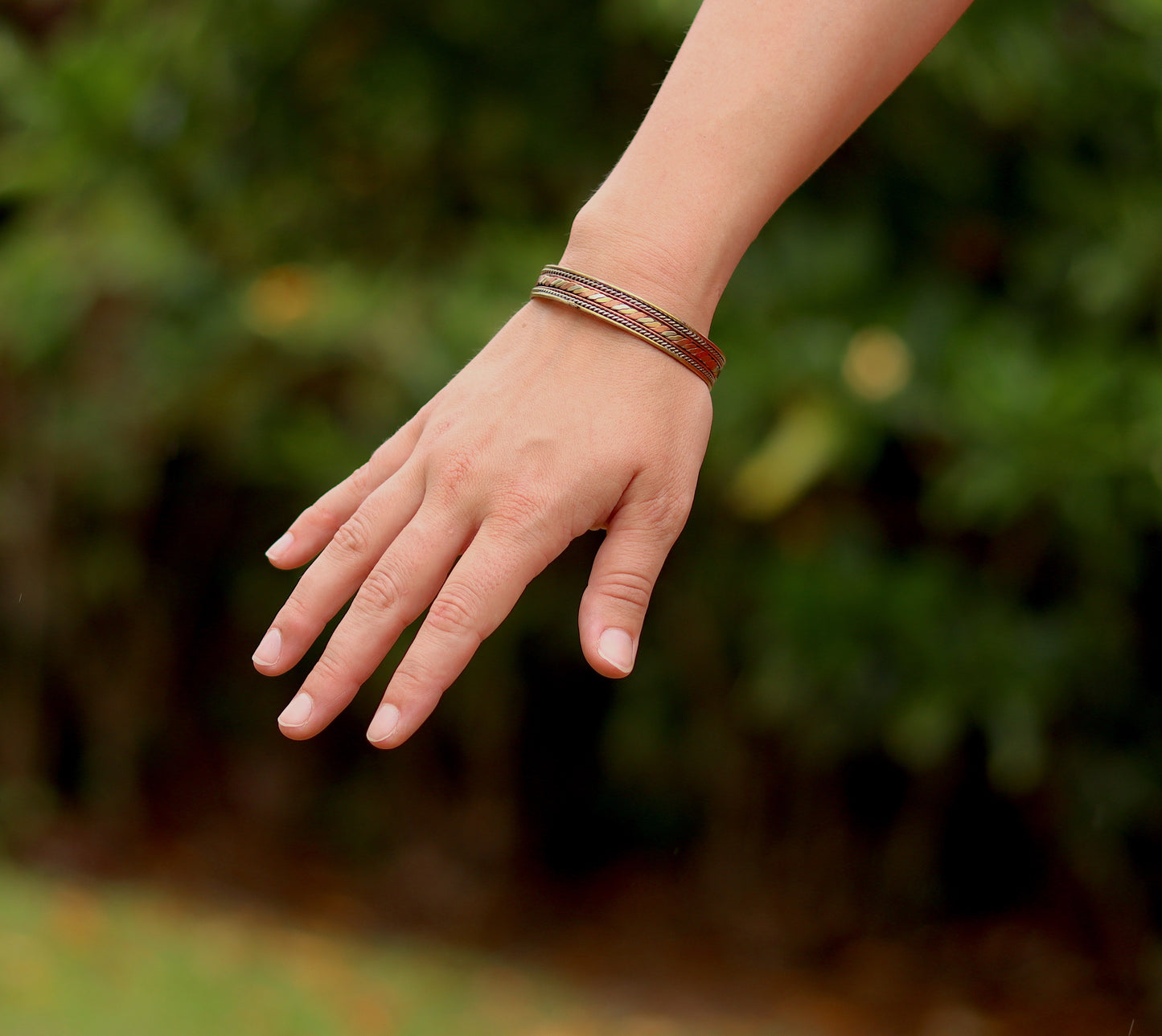 Tibetan Three Metal Medicine Healing Bracelet – Adjustable