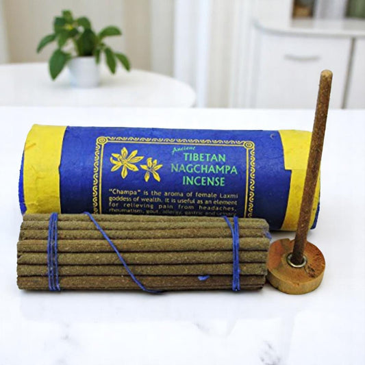 Tibetan Nagchampa Incense with Burner