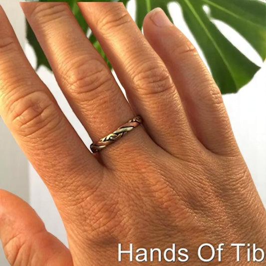 Handmade Three Metal Healing Medicine Ring From Nepal