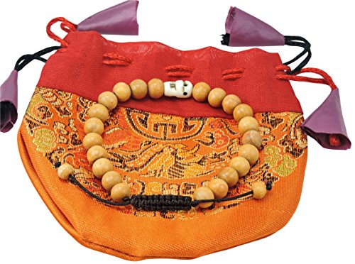 Handmade Wood Wrist Malas (Skull)