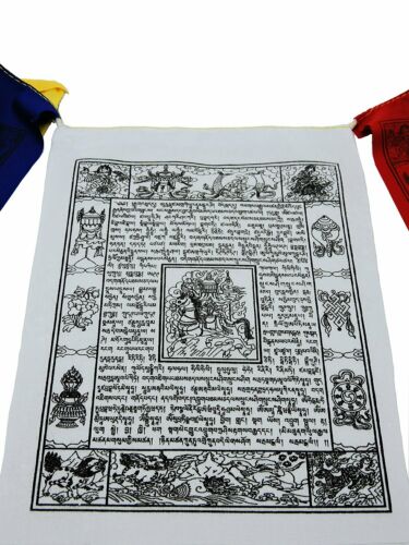 Handmade Tibetan Wind Horse eight lucky symbols Cotton prayer flags