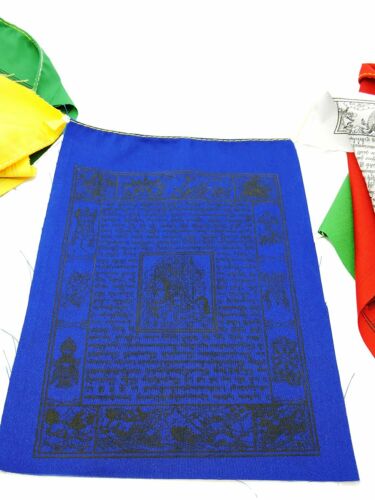 Handmade Tibetan Wind Horse eight lucky symbols Cotton prayer flags