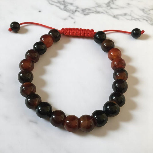 Balance your life banded agate Wrist mala yoga bracelet