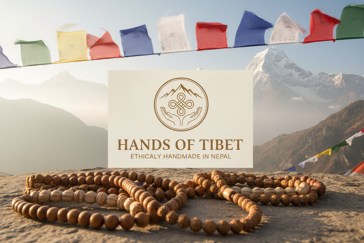 Hands of Tibet Hero Banner with Logo and Text