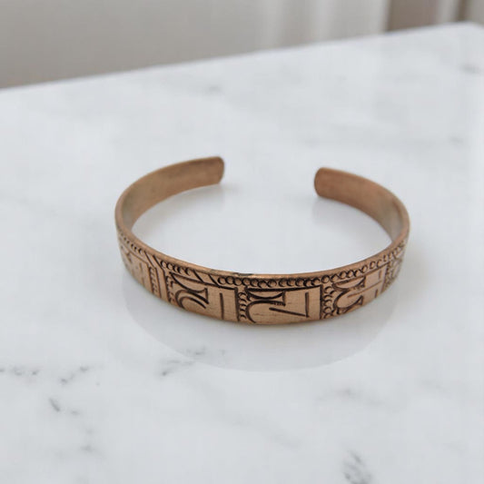 Buddha of Compassion Copper Bracelet